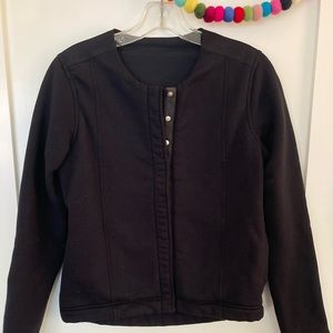 Lululemon Black Snap Front Jacket